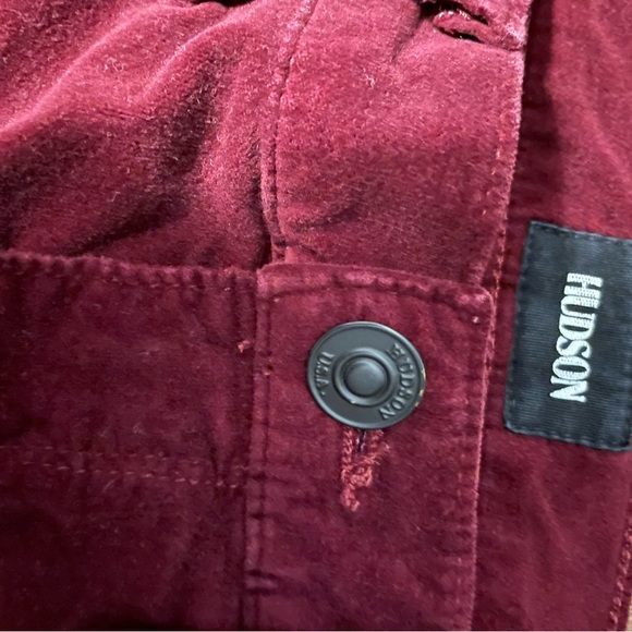 Hudson Nico Mid Rise Ankle Super Skinny Velvet Jean. - Picture 4 of 7